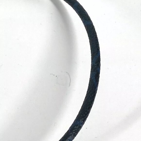 LOUIS VUITTON MP1714 MonogramEclipse Necklace Accessories Double Bracelet Choker - Picture 5 of 10